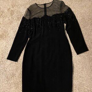 Black cocktail dress